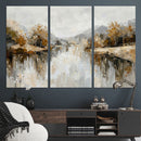 Abstract Landscape Wall Art Canvas Print, Modern Lake by MyGreatCanvas | Canvas Wall Art Prints | Photo Prints & Wall Decor