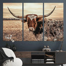 Texas Longhorn Wall Art Canvas Print – Western Cattle Ranch by MyGreatCanvas | Canvas Wall Art Prints | Photo Prints & Wall Decor