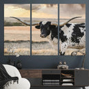 Texas Longhorn Bull Rustic Wall Art Canvas Print by MyGreatCanvas | Canvas Wall Art Prints | Photo Prints & Wall Decor