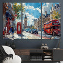 London City Street Wall Art Canvas Print, Big Ben & Red Bus by MyGreatCanvas | Canvas Wall Art Prints | Photo Prints & Wall Decor