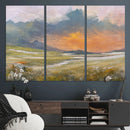 Mountain Sunset Wall Art Canvas Print Vintage Landscape by MyGreatCanvas | Canvas Wall Art Prints | Photo Prints & Wall Decor