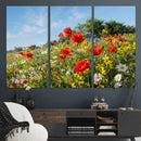 Wildflower Meadow Wall Art Canvas Print – Colorful Poppy and by MyGreatCanvas | Canvas Wall Art Prints | Photo Prints & Wall Decor
