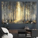 Abstract Birch Forest Wall Art Canvas Print – Modern Gold by MyGreatCanvas | Canvas Wall Art Prints | Photo Prints & Wall Decor
