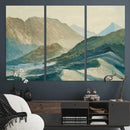 Shemelina Mountain Landscape, Mountains at Dawn Wall Art by MyGreatCanvas | Canvas Wall Art Prints | Photo Prints & Wall Decor