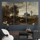 Adolf Dressler Landscape of the Oder River Wall Art Canvas by MyGreatCanvas | Canvas Wall Art Prints | Photo Prints & Wall Decor