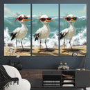 Funny Seagull Wall Art Canvas Print Beach Birds With by MyGreatCanvas | Canvas Wall Art Prints | Photo Prints & Wall Decor
