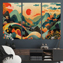 Yayoi Kusama Boho Mountain Landscape Large Wall Art, by MyGreatCanvas | Canvas Wall Art Prints | Photo Prints & Wall Decor
