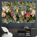 Vintage Birds and Flowers Wide Wall Art: Extra Large by MyGreatCanvas | Canvas Wall Art Prints | Photo Prints & Wall Decor