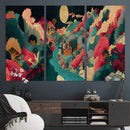 Colorful Japanese Landscape Print: Maximalist Panoramic Wall by MyGreatCanvas | Canvas Wall Art Prints | Photo Prints & Wall Decor