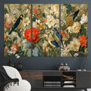 Vintage Birds and Flowers Wall Art Canvas Print, Botanical by MyGreatCanvas | Canvas Wall Art Prints | Photo Prints & Wall Decor