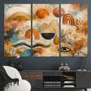 Geometric Boho Abstract Wall Art Canvas Print, Orange Blue by MyGreatCanvas | Canvas Wall Art Prints | Photo Prints & Wall Decor