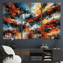Lyrical Abstrac Wall Art Canvas Print, Orange Blue Abstract by MyGreatCanvas | Canvas Wall Art Prints | Photo Prints & Wall Decor