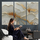 White Gold Floral Canvas Wall Art — Textured Flower Print | by MyGreatCanvas | Canvas Wall Art Prints | Photo Prints & Wall Decor