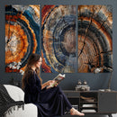 Tree Ring Triptych Canvas Wall Art — Set of 3 Wood Grain by MyGreatCanvas | Canvas Wall Art Prints | Photo Prints & Wall Decor