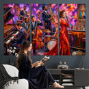 Jazz Band Canvas Wall Art — Jazz Club Singer Saxophone Print by MyGreatCanvas | Canvas Wall Art Prints | Photo Prints & Wall Decor