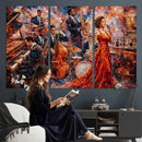 Jazz Band Canvas Wall Art — Jazz Club Singer Saxophone Print by MyGreatCanvas | Canvas Wall Art Prints | Photo Prints & Wall Decor
