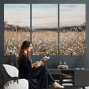 Neutral Wildflower Field Canvas Wall Art — Beige Earth Tone by MyGreatCanvas | Canvas Wall Art Prints | Photo Prints & Wall Decor