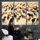 Texas Longhorn Sepia Canvas Wall Art, Western Cattle by MyGreatCanvas | Canvas Wall Art Prints | Photo Prints & Wall Decor