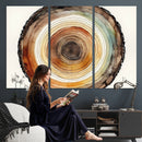 Natural Wood Slice Wall Art Canvas Print, Tree Ring Wall by MyGreatCanvas | Canvas Wall Art Prints | Photo Prints & Wall Decor