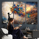 Banksy Girl Wall Art Canvas Print for Living Room Decor by MyGreatCanvas | Canvas Wall Art Prints | Photo Prints & Wall Decor