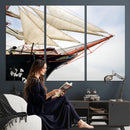 Sailboat Wall Art Canvas Print, Vintage Ship Bow Framed by MyGreatCanvas | Canvas Wall Art Prints | Photo Prints & Wall Decor