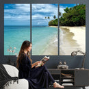 Puerto Rico Beach Paradise Wall Art – Tropical Coastal Print by MyGreatCanvas | Canvas Wall Art Prints | Photo Prints & Wall Decor