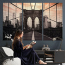 Brooklyn Bridge Canvas Wall Art, New York City Skyline Photography Print, NYC Landmark Urban Decor Artwork by MyGreatCanvas | Canvas Wall Art Prints | Photo Prints & Wall Decor