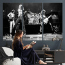 Led Zeppelin Live Concert Canvas Wall Art, Classic Rock Band Photography Print, Vintage Music Stage Performance Artwork by MyGreatCanvas | Canvas Wall Art Prints | Photo Prints & Wall Decor
