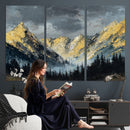 Abstract Mountain Wall Art Canvas Print Modern Landscape Painting Print