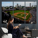 Chicago Cubs Baseball Team Print - Wrigley Field Stadium