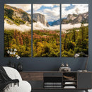 Half Dome Yosemite Canvas Wall Art – Majestic Triptych