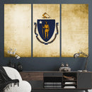 Massachusetts Flag Wall Art Canvas Print by MyGreatCanvas | Canvas Wall Art Prints | Photo Prints & Wall Decor