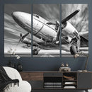 Vintage Airplane on Runway Canvas Print by MyGreatCanvas | Canvas Wall Art Prints | Photo Prints & Wall Decor