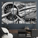 Vintage Antique Airplane Wall Art Canvas Print