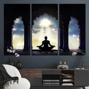 Women and Yoga Wall Art Canvas Print