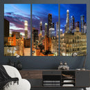 Los Angeles Night Wall Art Canvas Print