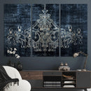 Dark Chandelier Wall Art Canvas Print by MyGreatCanvas | Canvas Wall Art Prints | Photo Prints & Wall Decor