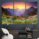 Mountain and Spring Wall Art Canvas Print