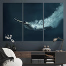 Swimmer Wall Art Canvas Print