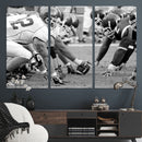 American Football Player Wall Art Canvas Print