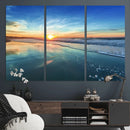 Blue Sky and Beach Wall Art Canvas Print