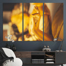 Gold Buddha Statue Hands Wall Art Canvas Print by MyGreatCanvas | Canvas Wall Art Prints | Photo Prints & Wall Decor