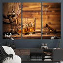 Rustic Whiskey and Barrel Canvas Print by MyGreatCanvas | Canvas Wall Art Prints | Photo Prints & Wall Decor