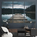 Wooden Bridge Near Lake Wall Art Canvas Print by MyGreatCanvas | Canvas Wall Art Prints | Photo Prints & Wall Decor