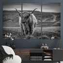 Fluffy Cattle Wall Art Print, Highland Cow Canvas, Framed by MyGreatCanvas | Canvas Wall Art Prints | Photo Prints & Wall Decor