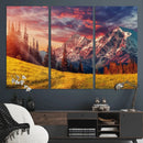 Mountain and Daylight Red Sunset Wall Art Canvas Print by MyGreatCanvas | Canvas Wall Art Prints | Photo Prints & Wall Decor
