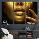 Gold and Women Wall Art Canvas Print by MyGreatCanvas | Canvas Wall Art Prints | Photo Prints & Wall Decor