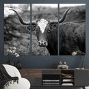 Western Home Wall Art Canvas Print, Framed Texas Longhorn by MyGreatCanvas | Canvas Wall Art Prints | Photo Prints & Wall Decor