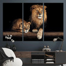 Lion Canvas Wall Art – Majestic Animal Print Artwork for by MyGreatCanvas | Canvas Wall Art Prints | Photo Prints & Wall Decor