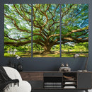 Majestic Oak Tree Wall Art – Serene Nature Canvas Print with